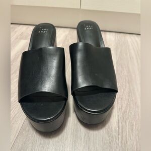 A New Day Black Platform Sandals